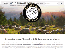 Tablet Screenshot of goldenrams.com.au